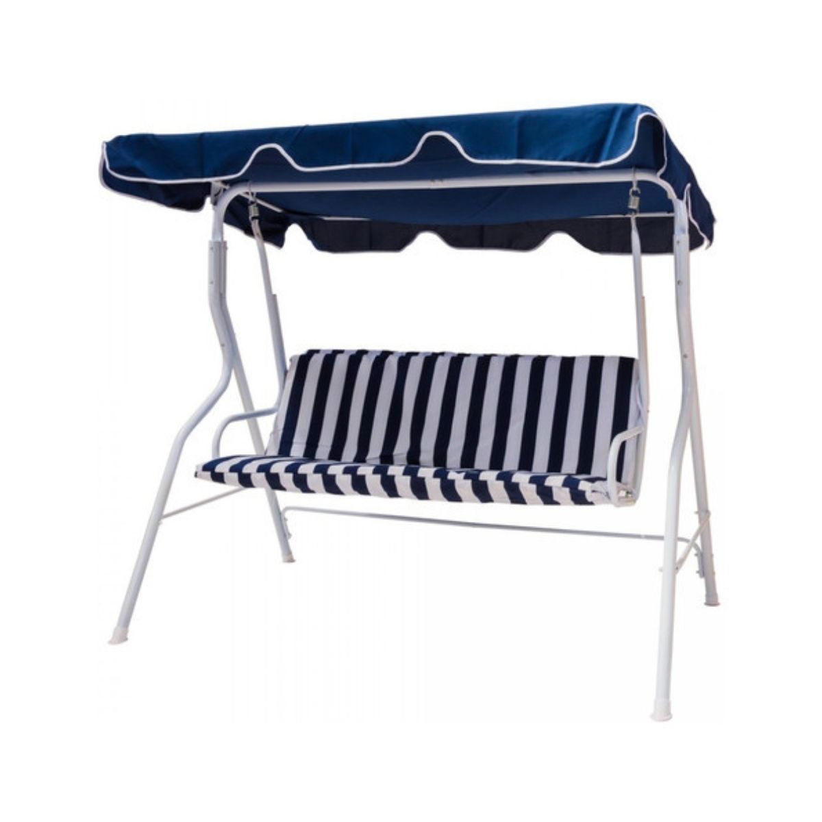 GENERICO - Sillon Columpio Azul Blanco Casa VIVA