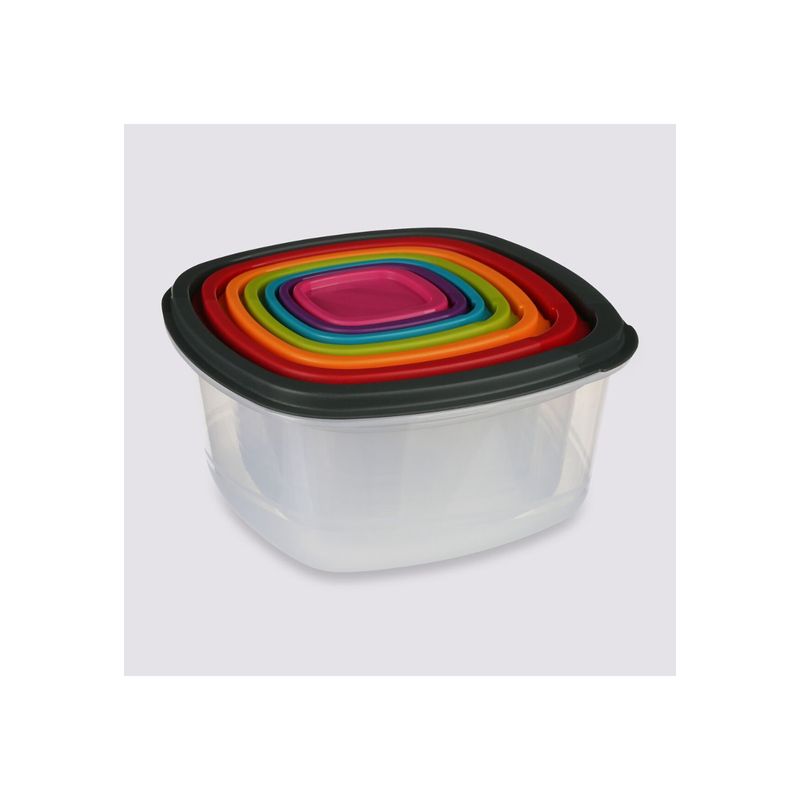 5FIVE - SET 7 CONTENEDORES PLASTICOS COLORES 5FIVE