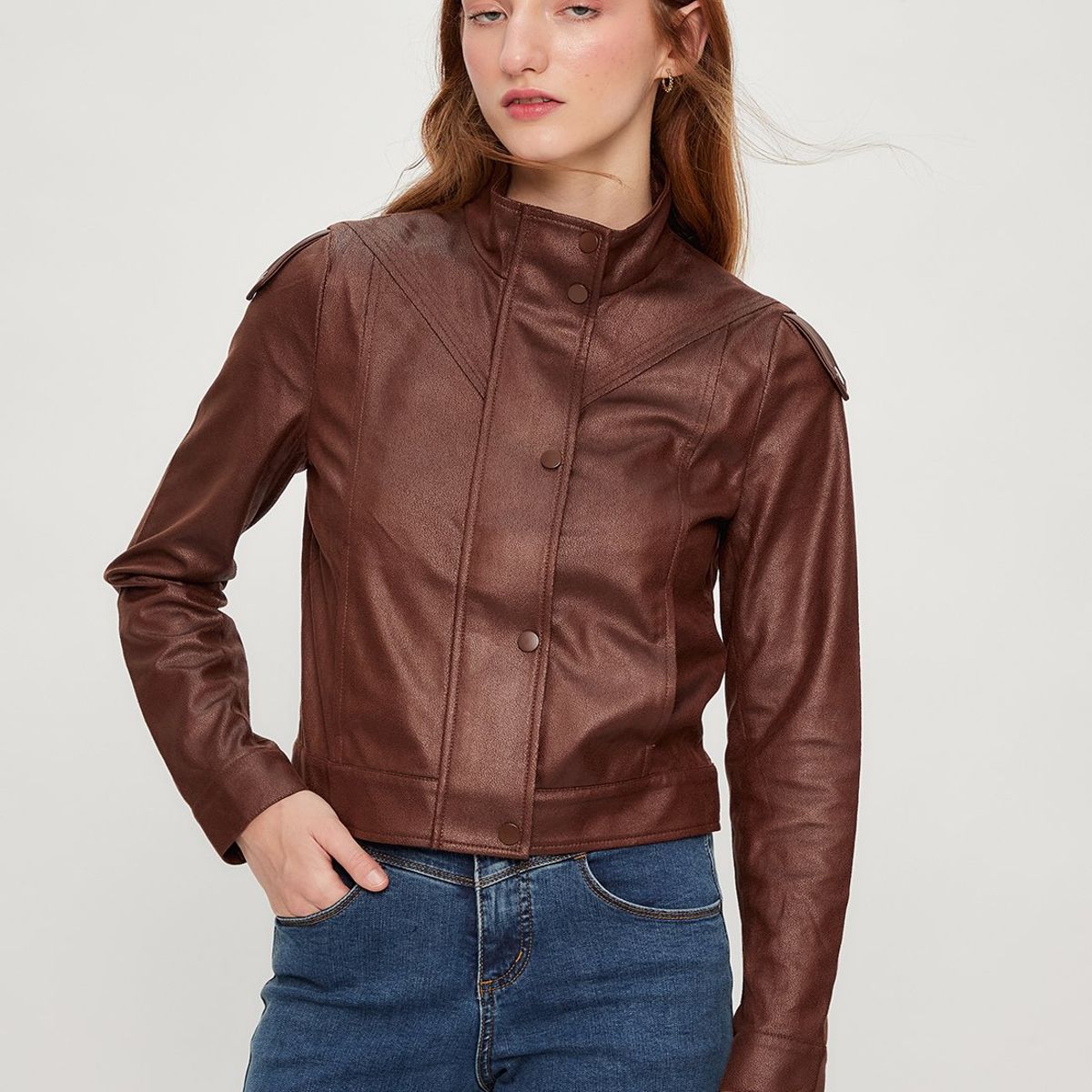 IO - Chaqueta Café Moro Mujer Io