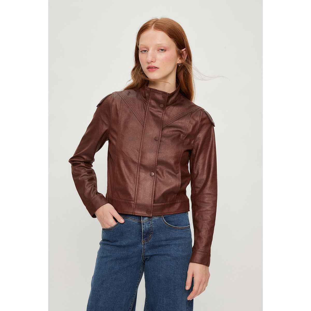 IO - Chaqueta Café Moro Mujer Io