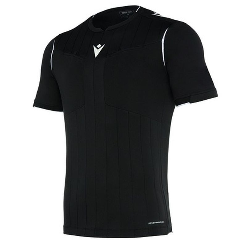 MACRON - Camiseta Arbitro Macron Eklind Manga Corta Negro