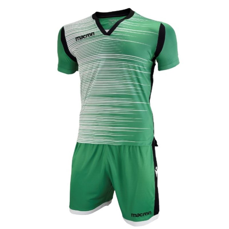 MACRON - Uniforme Fútbol Niños Nápoles Macron Verde-Blanco