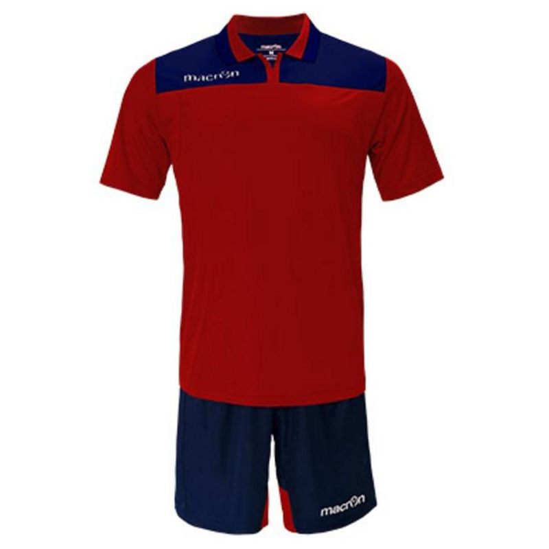 MACRON - Uniforme Fútbol Roma Macron Rojo-Azul Marino