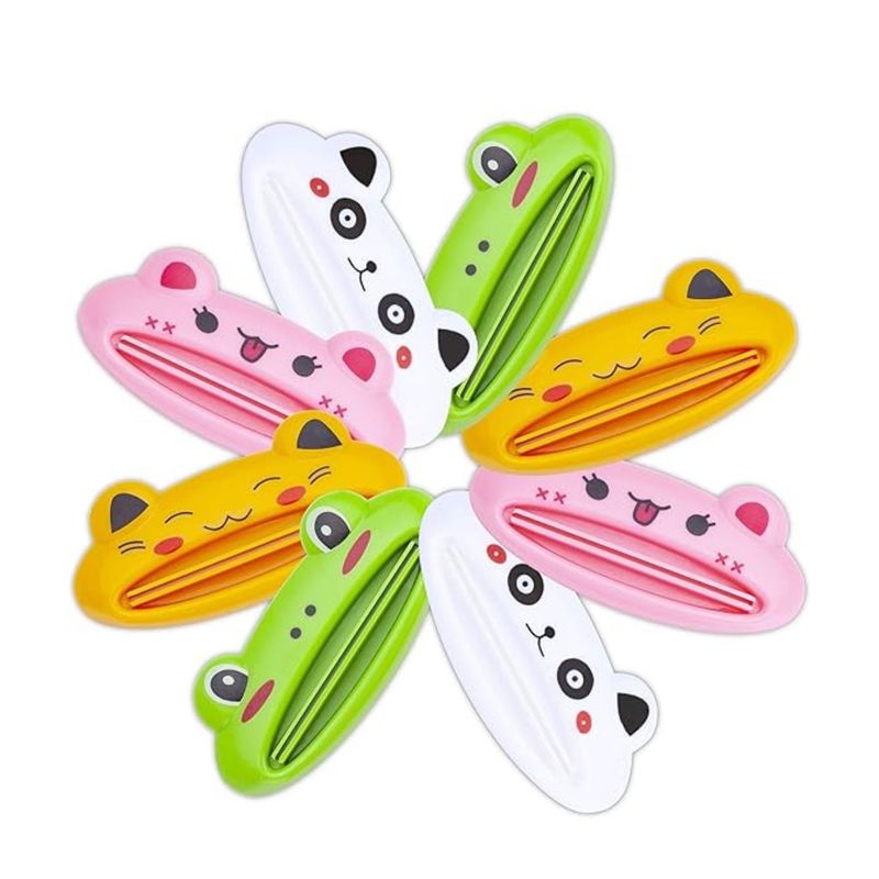 GENERICO - 8 EXPRIMIDOR PASTA DIENTES INFANTIL