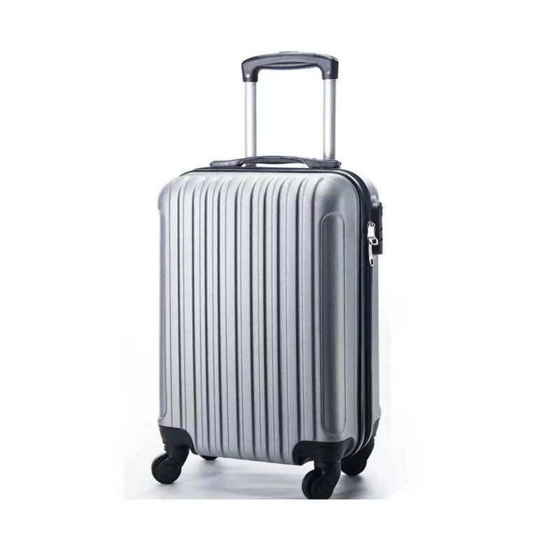 GENERICO - Maleta Viaje Pequeña Equipaje Cabina Plateado