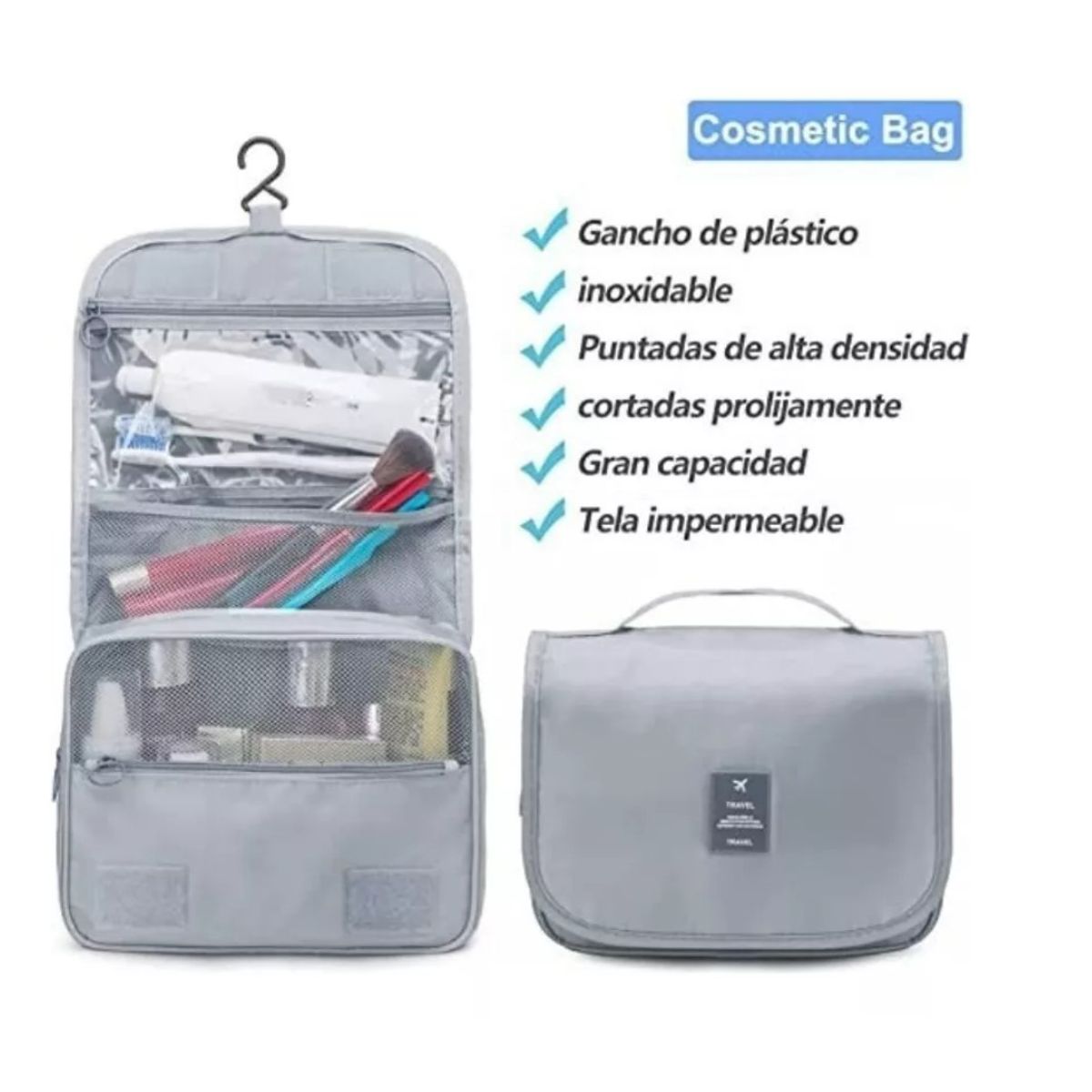 GENERICO - Bolsas De Viaje 8 En 1 Bolsas Organizadoras De Viaje Maleta Gris