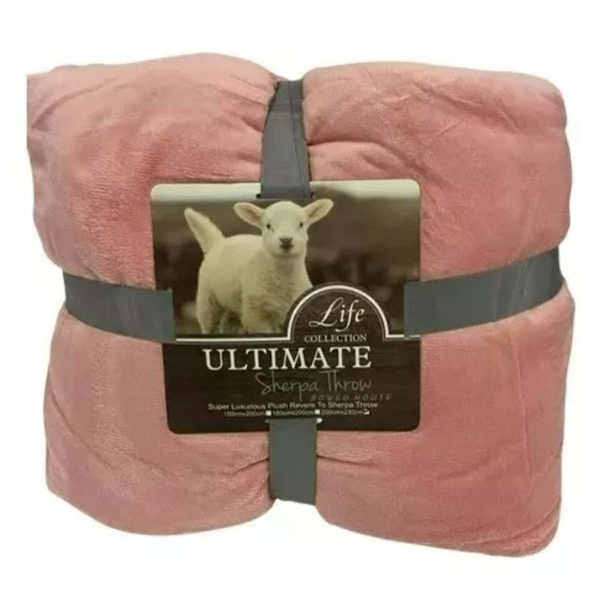 GENERICO - Frazada Polar Plush Térmica Con Chiporro Tipo Lana 2 Plazas