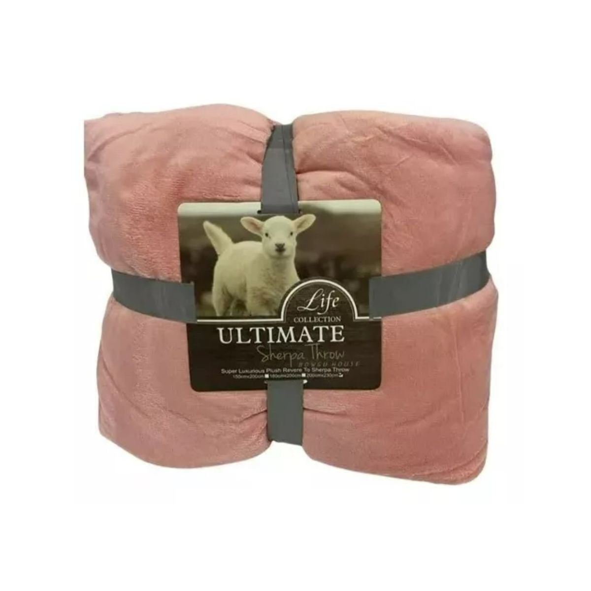 GENERICO - Frazada Polar Plush Térmica Con Chiporro Tipo Lana 2 Plazas