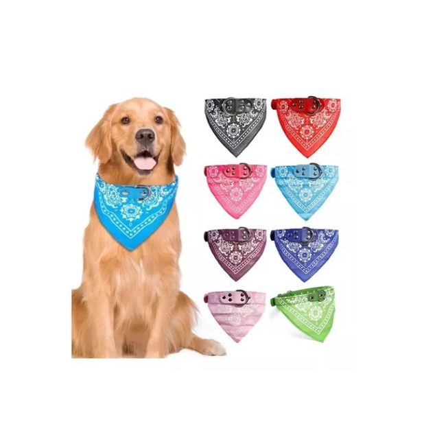 GENERICO - Bandana Pañoleta Para Mascotas Perrogato Talla L Rojo