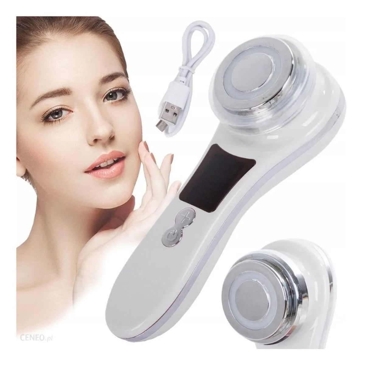 GENERICO - Masajeador Facial Ultrasónico Rejuvenecedor Fototerapia