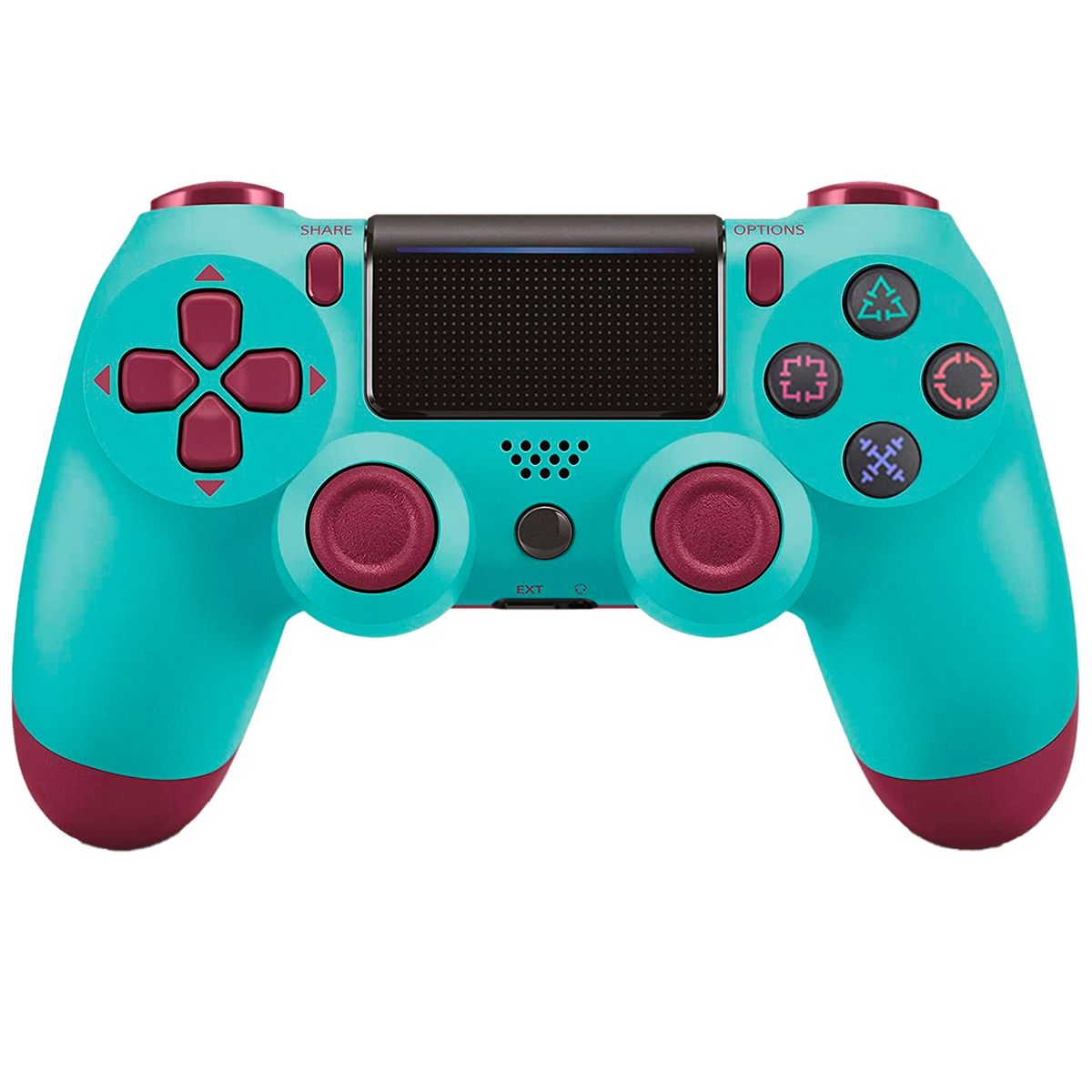 GENERICO - Joytick Generico Compatible Con PS4-PS3-PC Celeste