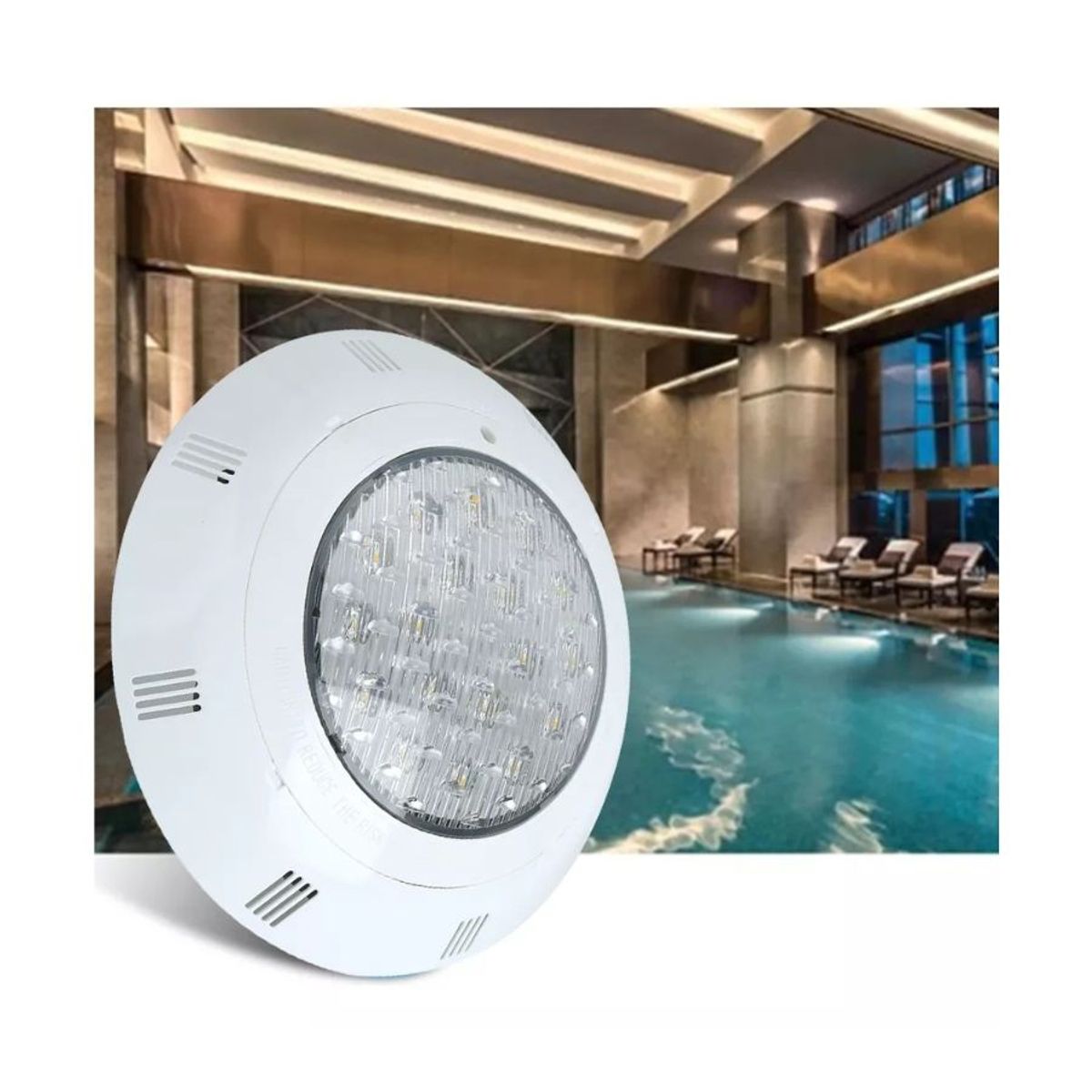 GENERICO - Lampara Foco Led Sumergible Piscina 9w Jacuzzi Sobrepuesto