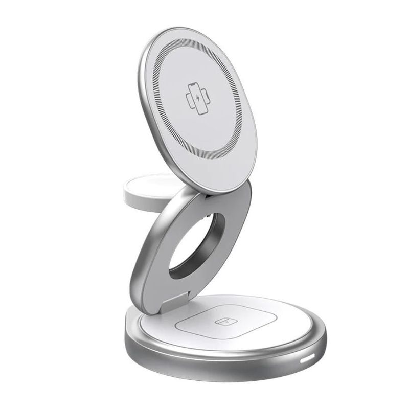 GENERICO - Cargador Magnético 3 En 1 Vidvie Soporte Plagable 360