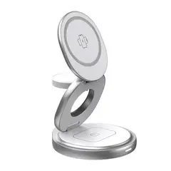 GENERICO - Cargador Magnético 3 En 1 Vidvie Soporte Plagable 360