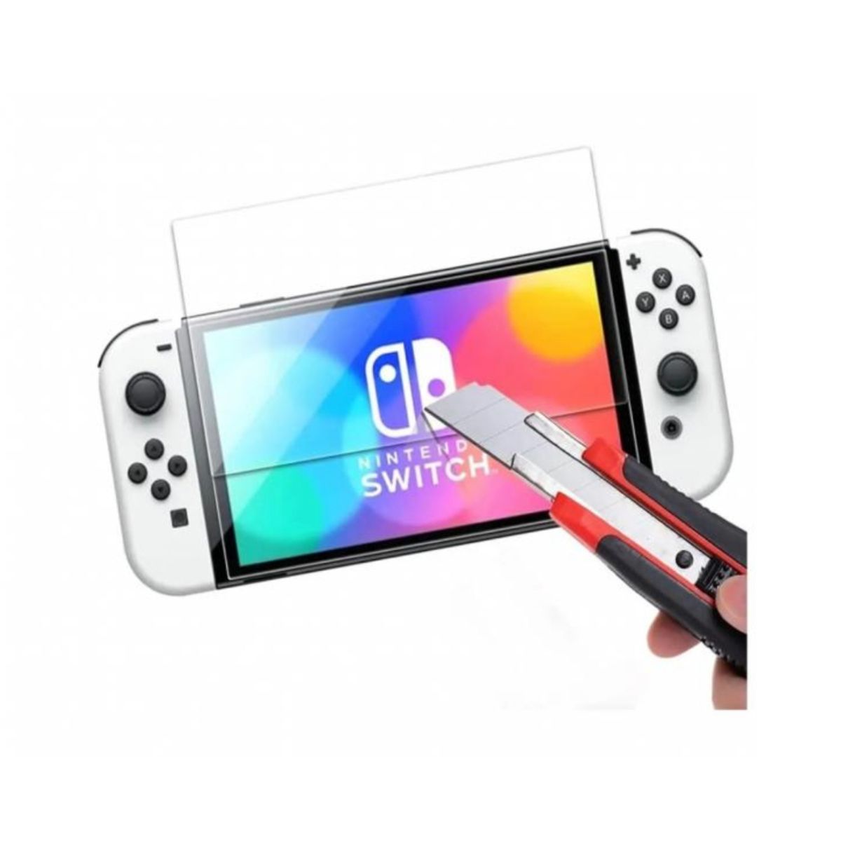 GENERICO - Lamina Protectora Nintendo Switch Oled Vidrio Templado…