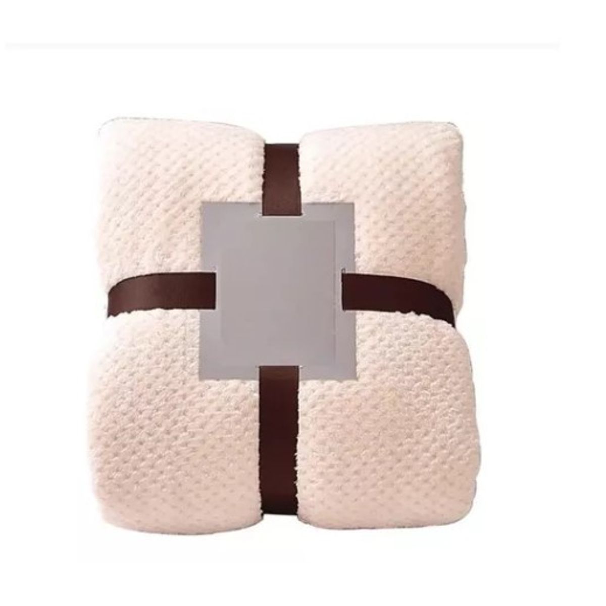 GENERICO - Frazada Manta Suave Dos Plazas Térmica Invierno Beige