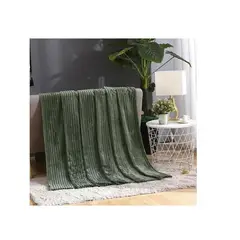 GENERICO - Frazada Manta Suave Dos Plazas Térmica Invierno Verde Oscuro