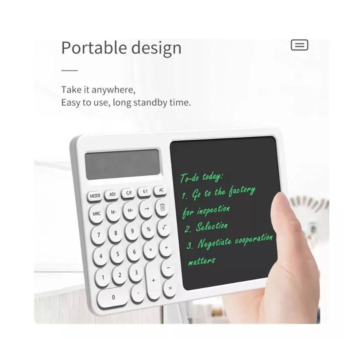 GENERICO - Calculadora Tablero De Escritorio Con Pantalla Lcd Escritura