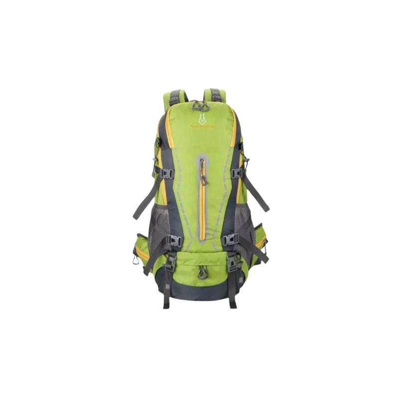 GENERICO - Mochila Trekking 45 litros Para Caminata Larga Color Verde
