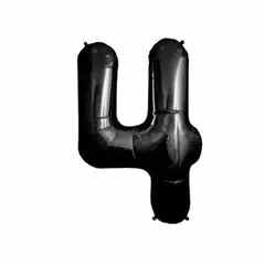 GENERICO - Globos En Forma De Números Negros 4