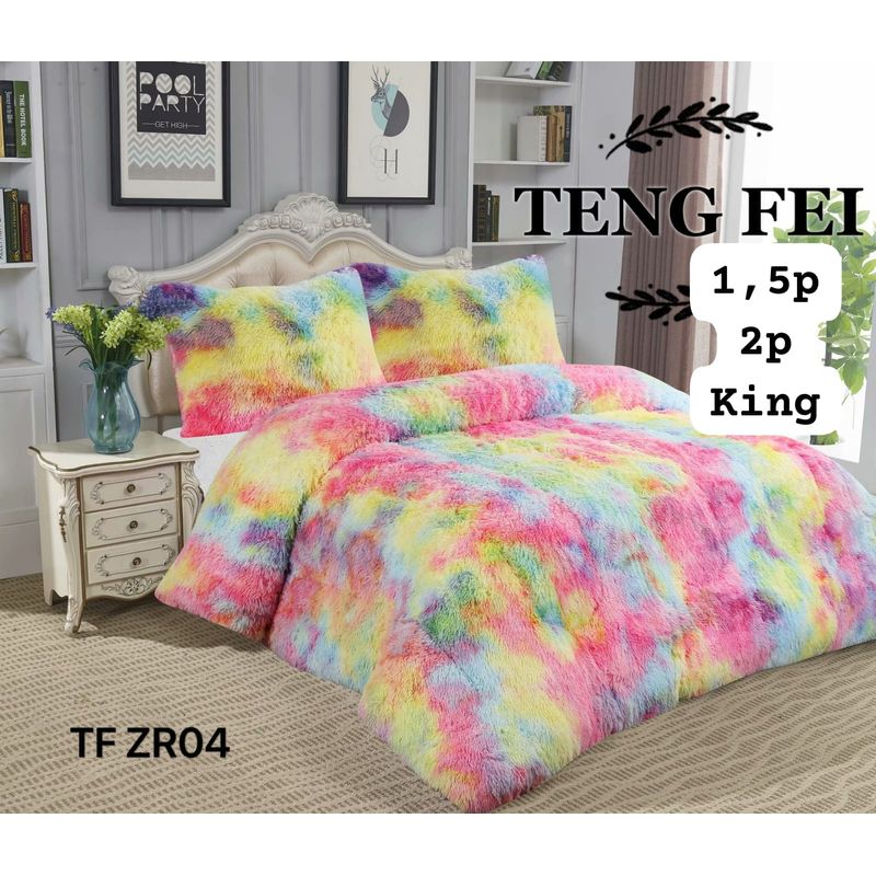 GENERICO - Cobertor de Invierno Peludo con Chiporro KING Multicolor TF
