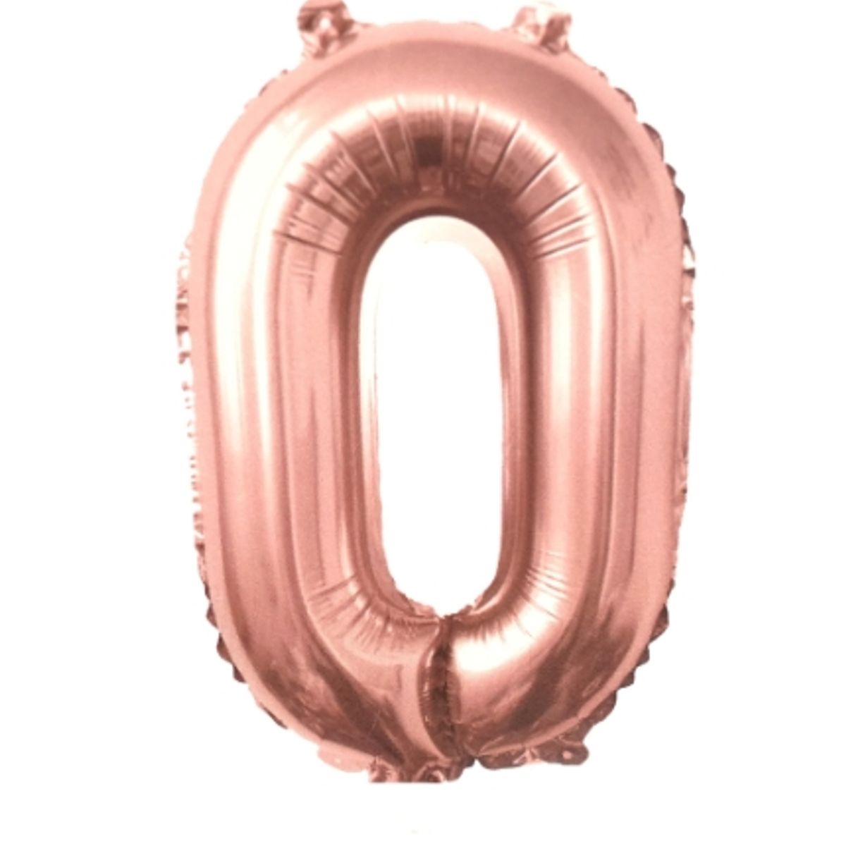 GENERICO - Globo Numero Metalizado Rose Gold  0