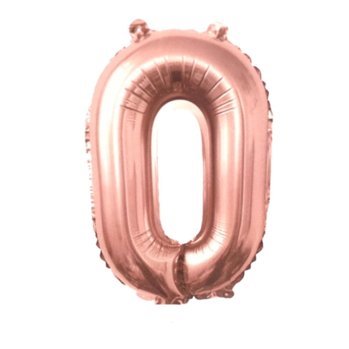 GENERICO - Globo Numero Metalizado Rose Gold  0