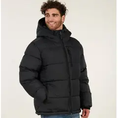 POLEMIC - Parka hombre liviana con gorro