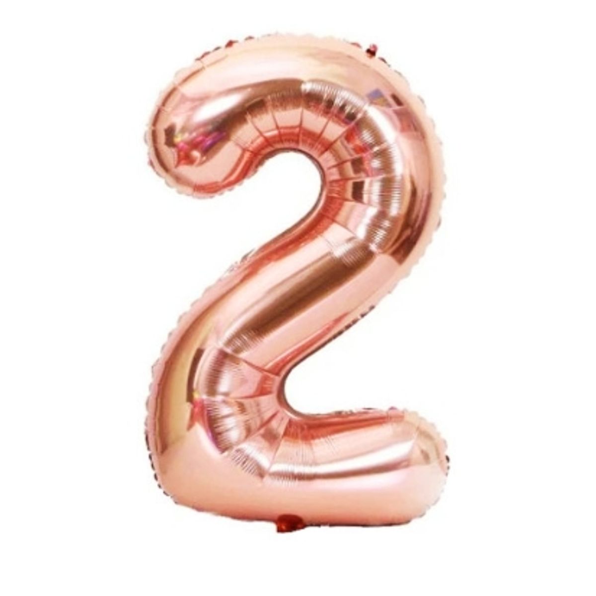 GENERICO - Globo Numero Metalizado Rose Gold 2