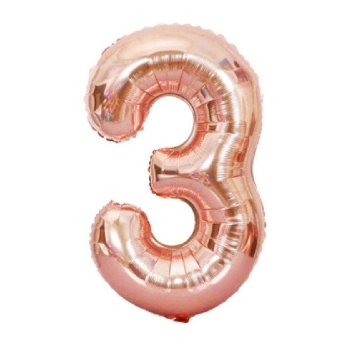 GENERICO - Globo Numero Metalizado Rose Gold 3