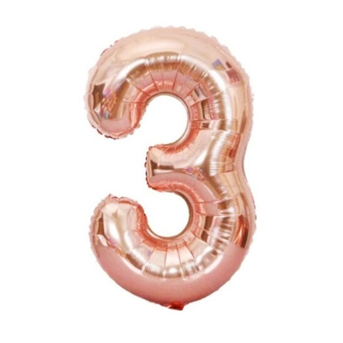 GENERICO - Globo Numero Metalizado Rose Gold 3