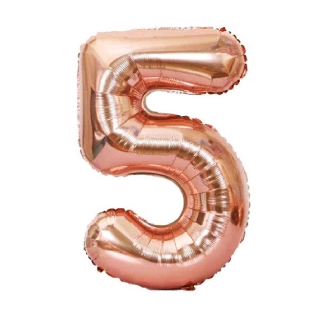 GENERICO - Globo Numero Metalizado Rose Gold 5
