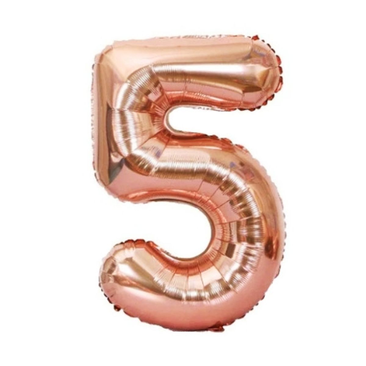 GENERICO - Globo Numero Metalizado Rose Gold 5