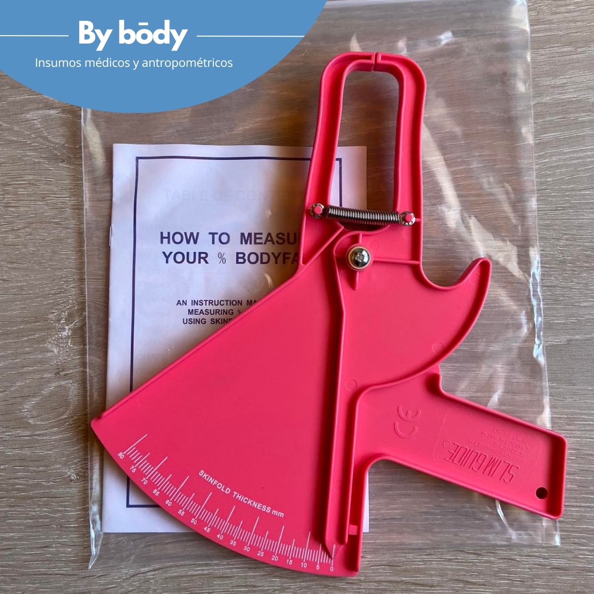 GENERICO - Adipometro - Caliper Slim Guide Coral