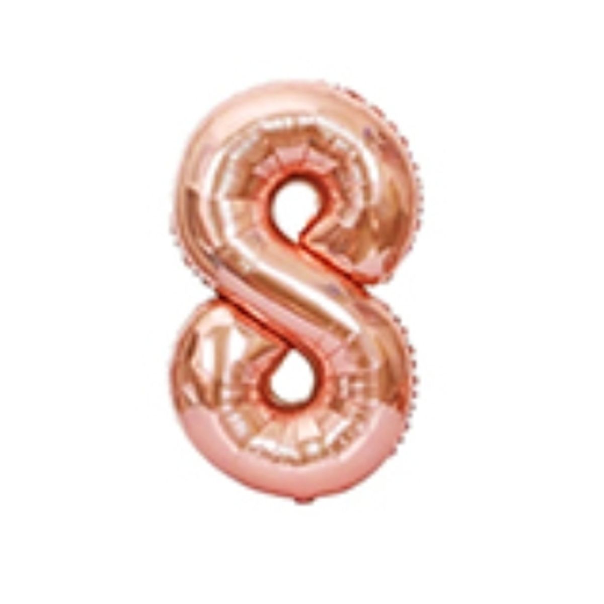 GENERICO - Globo Numero Metalizado Rose Gold 8