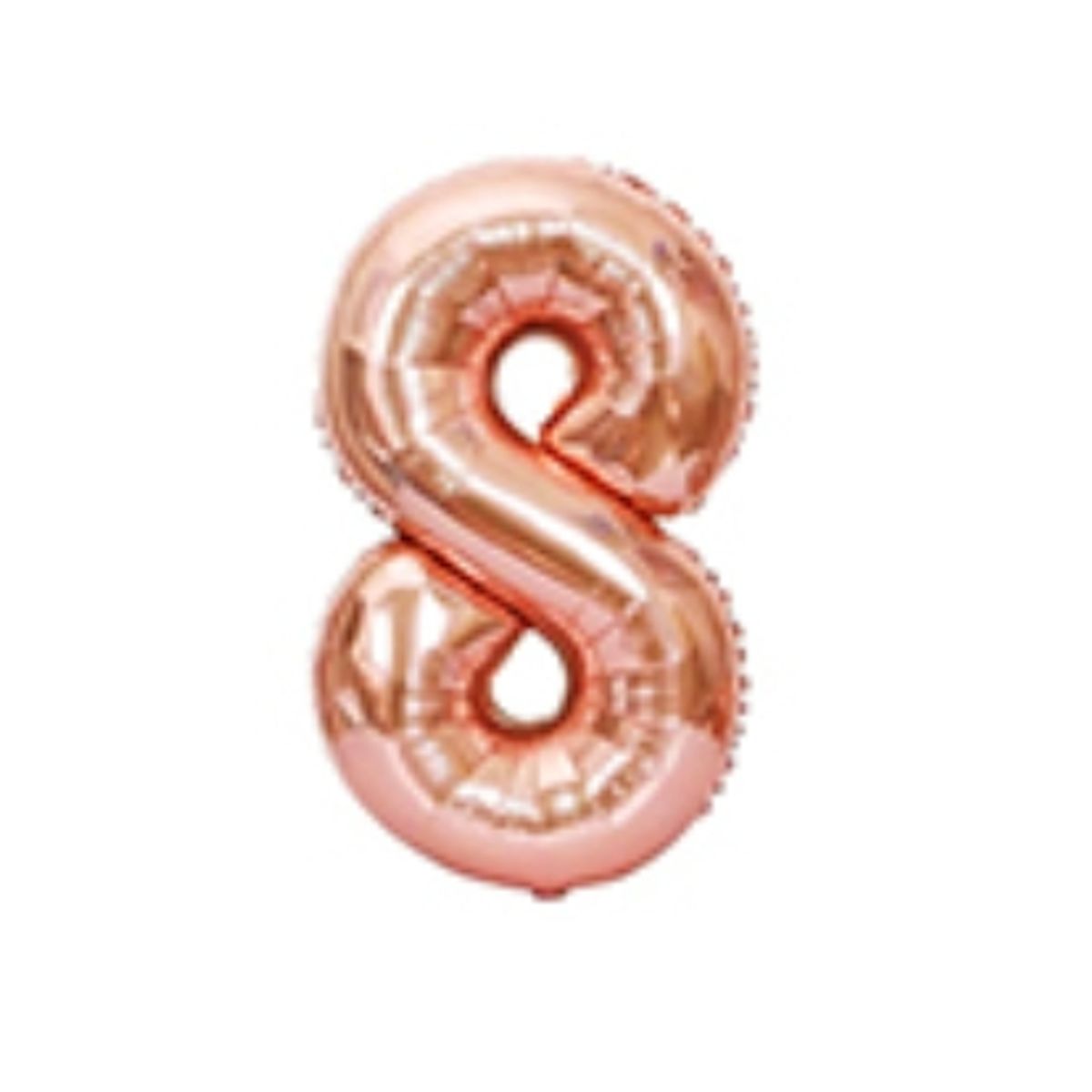 GENERICO - Globo Numero Metalizado Rose Gold 8