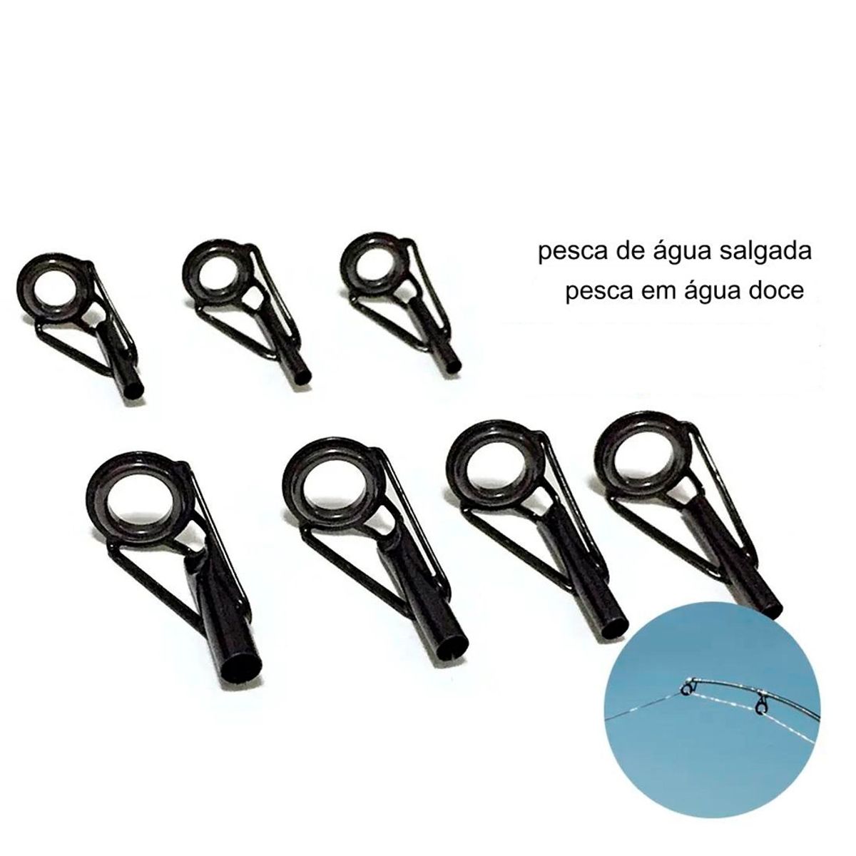 GENERICO - Puntera Caña Doble Cerámica 18mm Pesca Deportiva