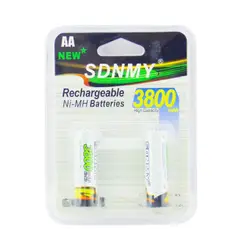 OEM - PILA SDNMY AA SET X 2 PCS 1.2V RECARGABLE 3800 MAH