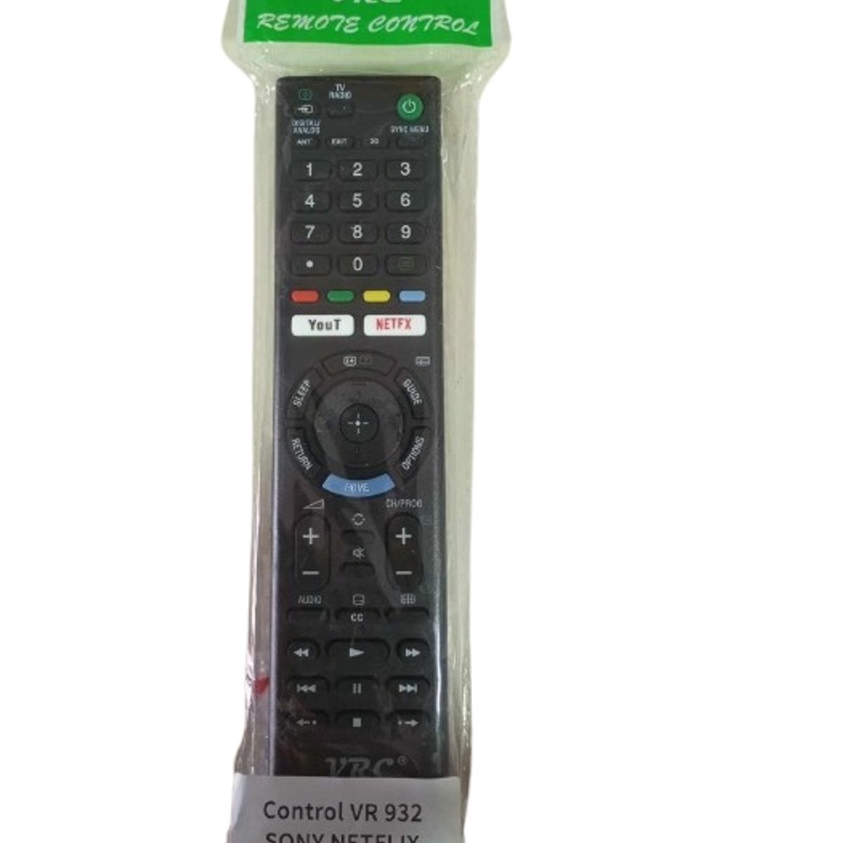 GENERICO - Control VR 932 SONY NETFLIX SMARTTV