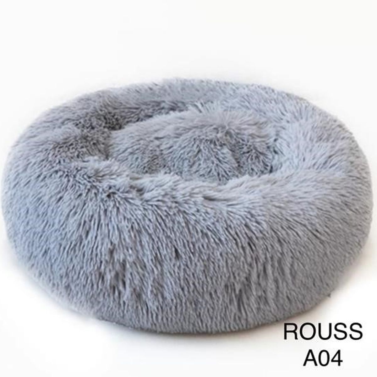 GENERICO - Cama para mascota peluda 80 cm Gris