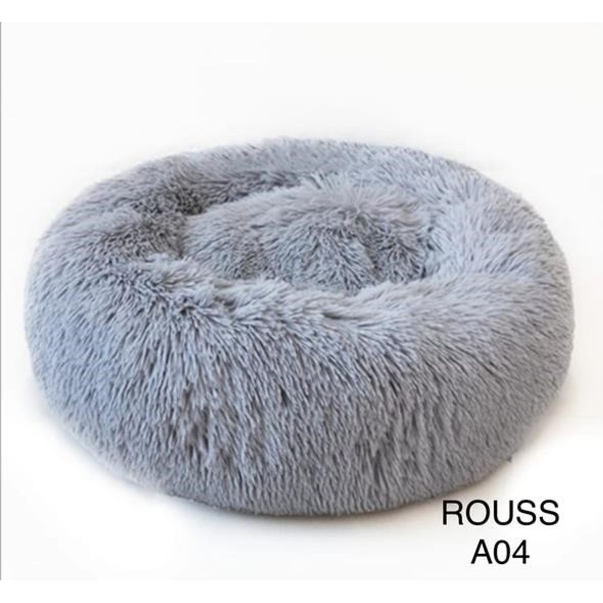 GENERICO - Cama para mascota peluda 80 cm Gris