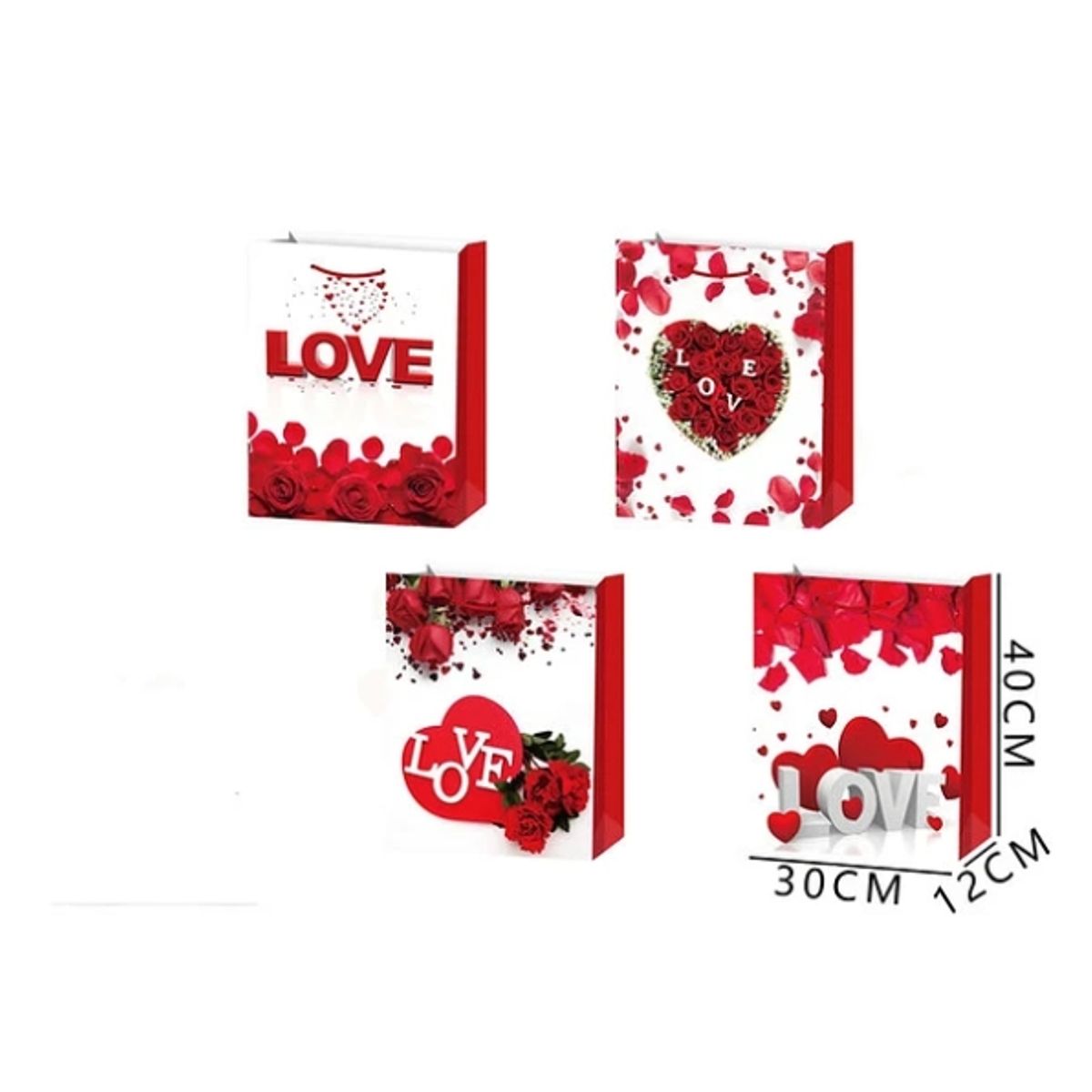 GENERICO - Bolsa De Regalo L Love 30x12x40 Cm