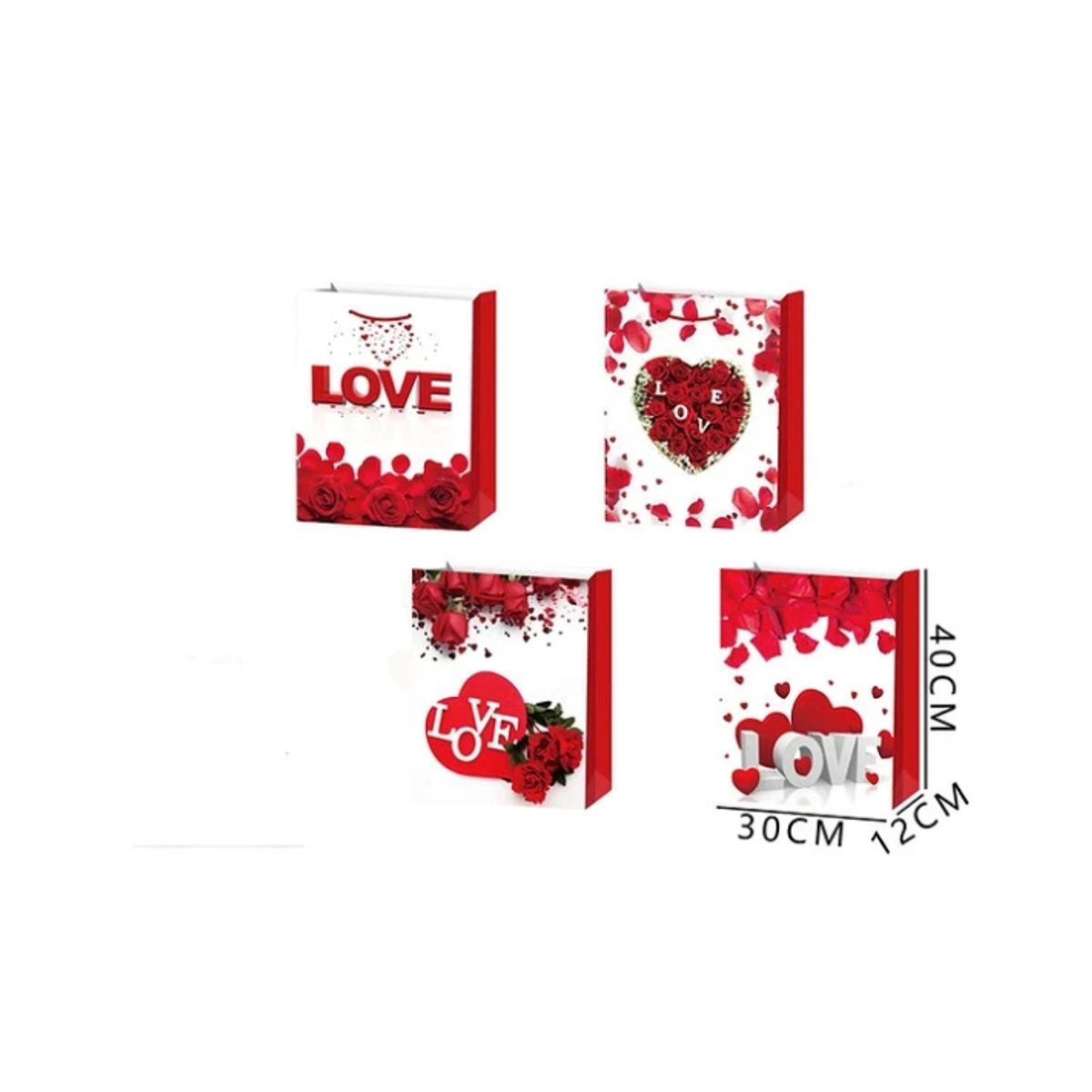 GENERICO - Bolsa De Regalo L Love 30x12x40 Cm