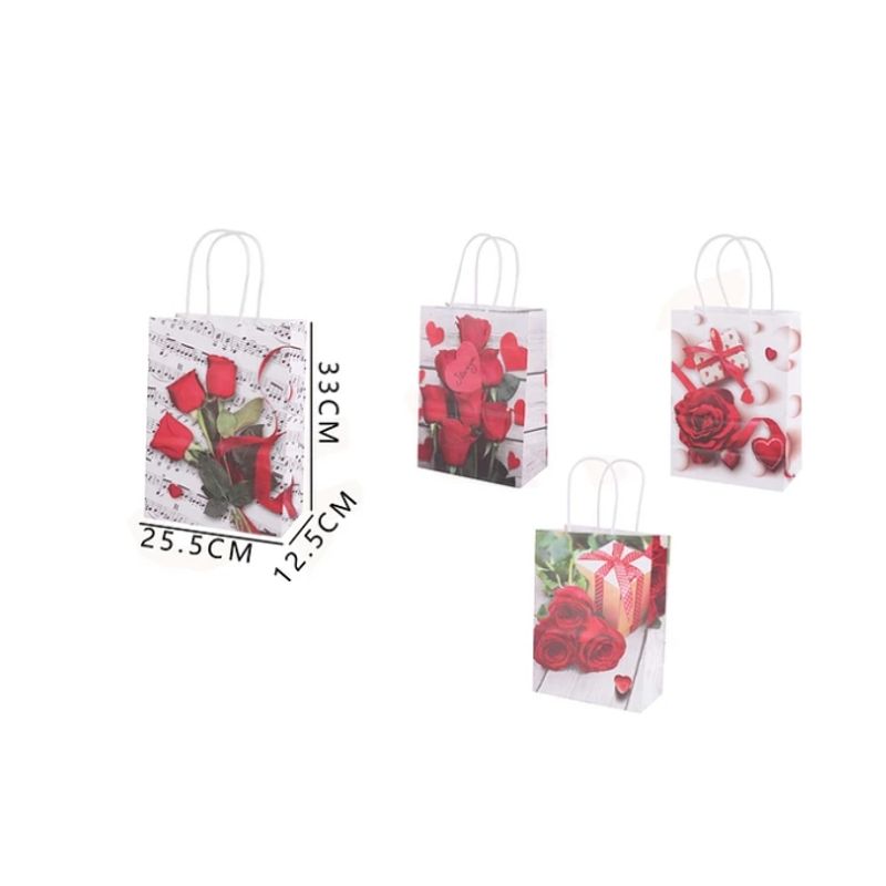 GENERICO - Bolsa De Regalo L Rosas 255x125x33 Cm