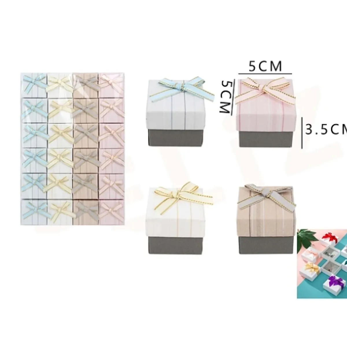 GENERICO - Caja De Regalo 5535Cm Colores Surtidos