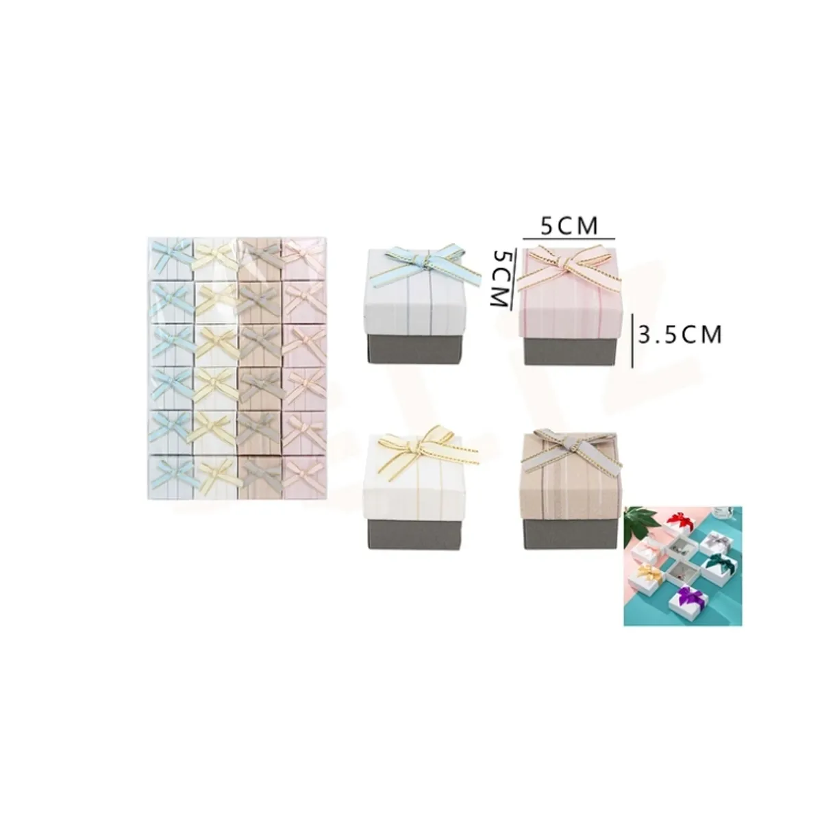 GENERICO - Caja De Regalo 5535Cm Colores Surtidos