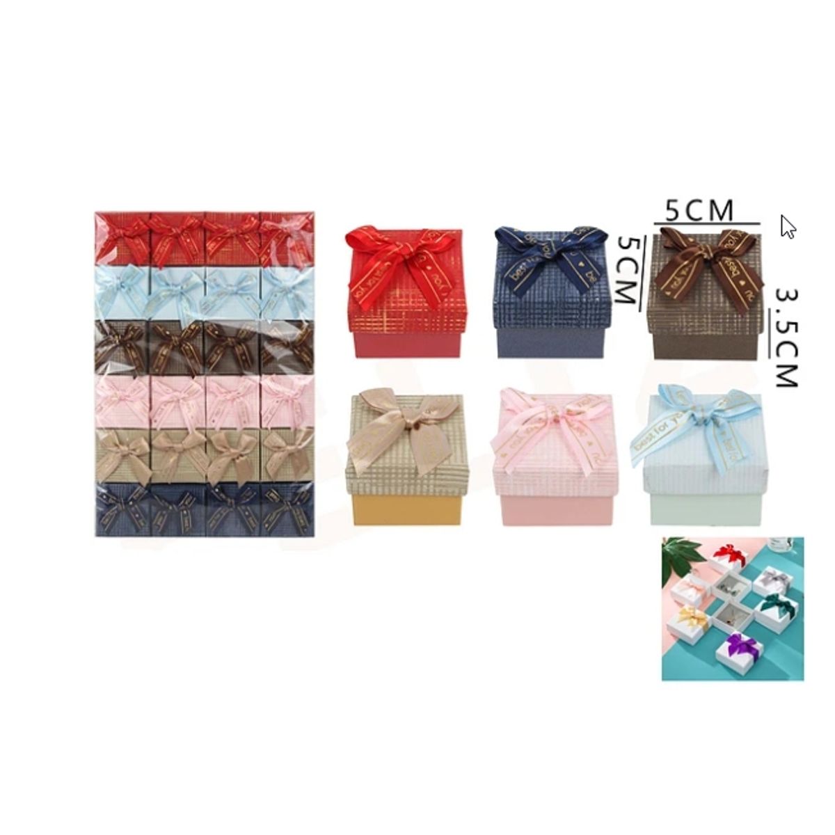 GENERICO - Caja De Regalo 5535Cm Colores Surtidos.