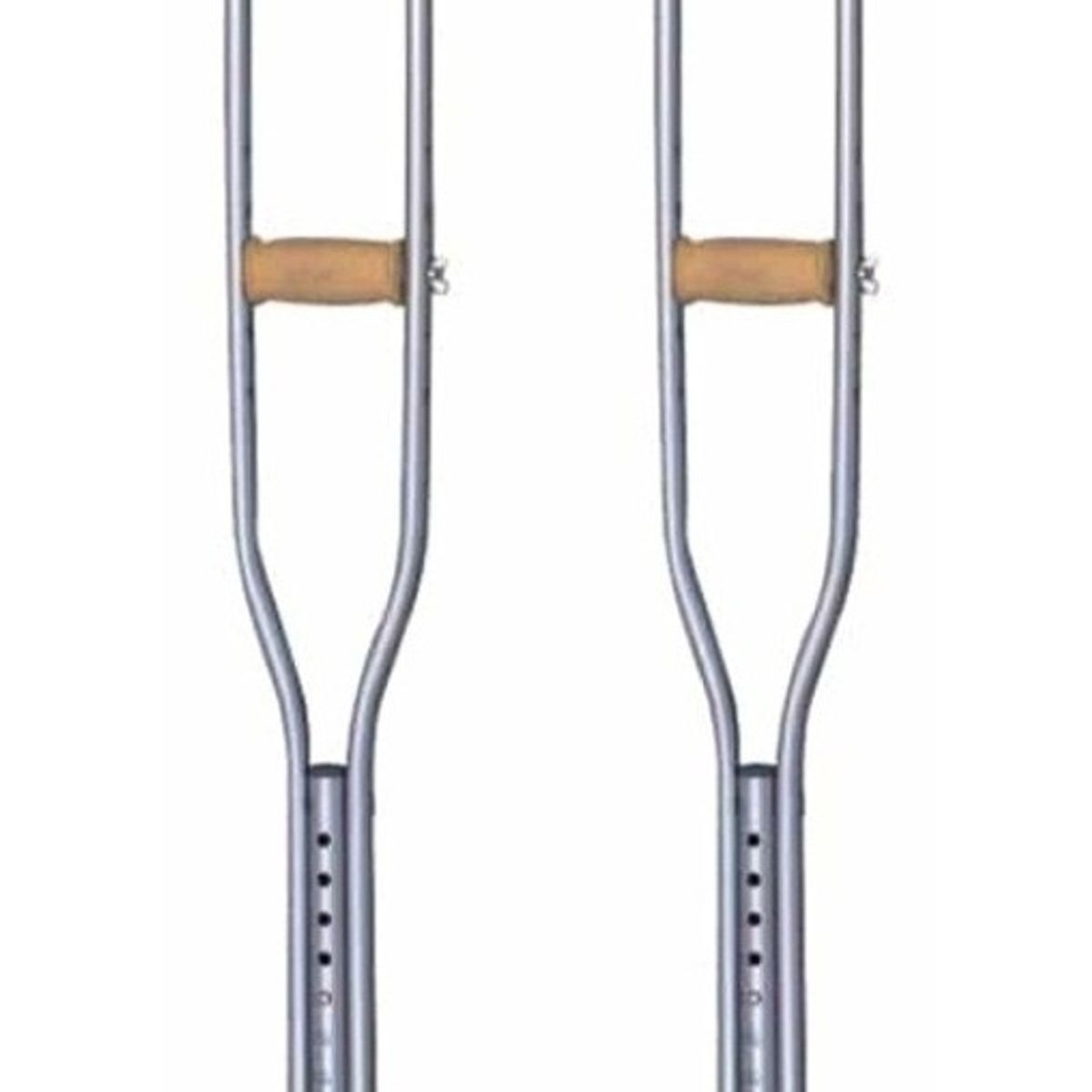 GENERICO - Pack 2 Bastón Muletas Ajustables De Aluminio