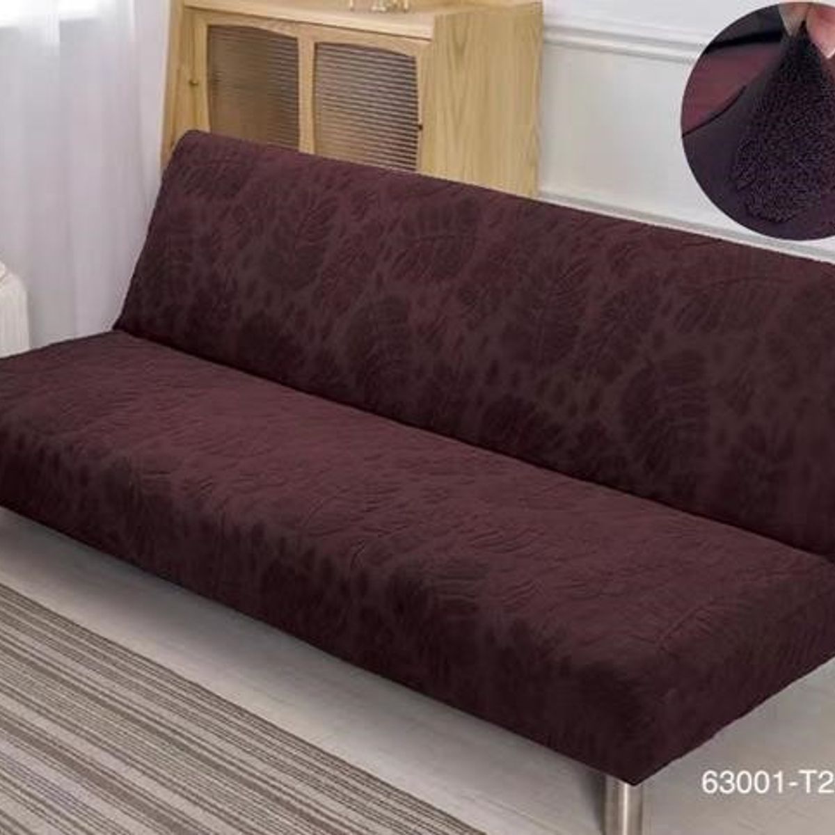 GENERICO - Funda Cubre Futon diseño Hojas living cafe