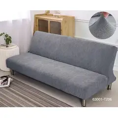 GENERICO - Funda Cubre Futon diseño Hojas living gris